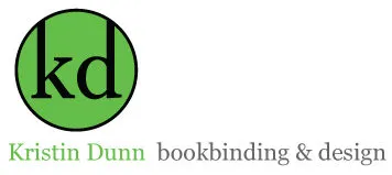 Kristin Dunn bookbinding & design logo